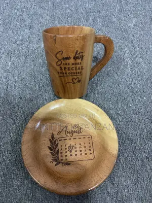 Engraved Wooden Flask