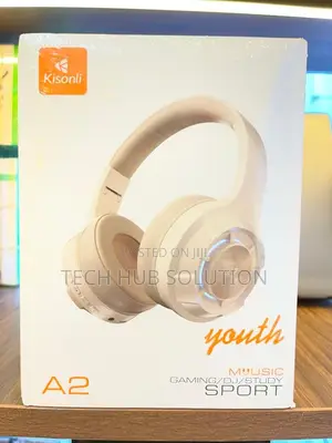 Kisonli A2 Youth Gaming Sport Headphones (White)