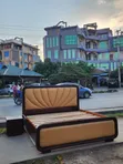 Wood-Mode King Size Bed Frame - Natural Wood - 1