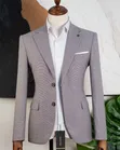 Men's Casual Cotton-Polyester Blend Blazers - 1
