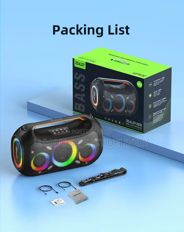 Zealot ZE51 Portable Party Speaker 300W - 1