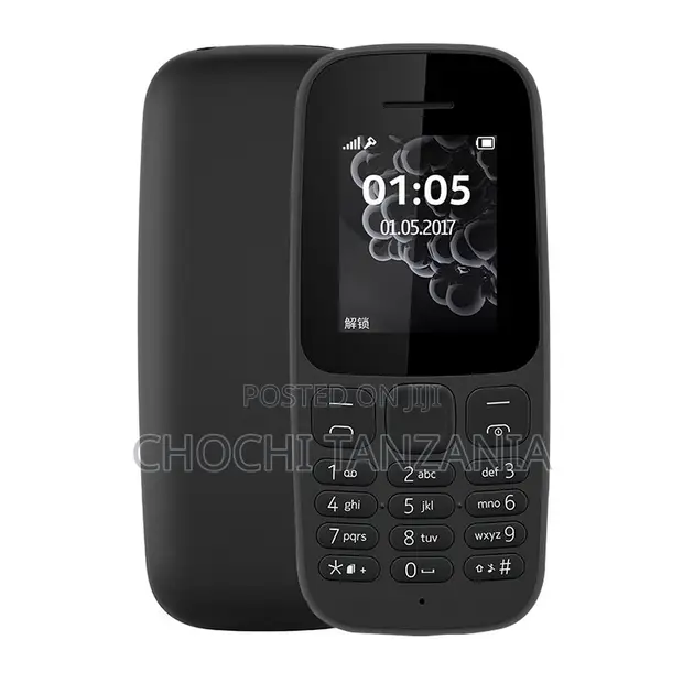Nokia 105 Nyeusi Mpya - 1