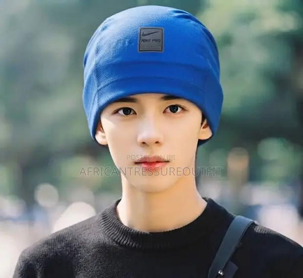 Nike Pro Skull Cap Beanie with Square Logo - 1