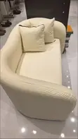 Brand New SofaSofa Loveseat Sofa - White Leather - 3