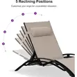 S-Shape Sun Lounge with Headrest - 1