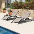 S-Shape Sun Lounge with Headrest - 3