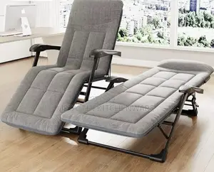 WCG Folding Garden Chaise Lounge with Cushion