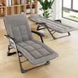 WCG Folding Garden Chaise Lounge with Cushion - 3