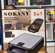 Sokany 3-in-1 Waffle, Grill & Samosa Maker (SK-08064) - 4