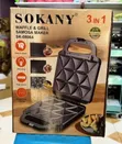Sokany 3-in-1 Waffle, Grill & Samosa Maker (SK-08064) - 5