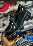 Viatu vya Ngozi vya Wanaume Gucci Moccasins - Nyeusi - 4