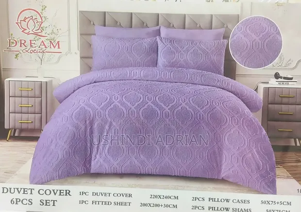 King Size Cotton Bed Set - 1