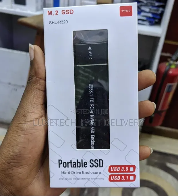 M.2 NVMe SSD Enclosure - USB 3.1 Type-C External Metal Case - 1