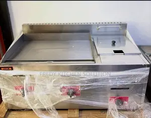 Commercial Gas Griddle & 6L Deep Fryer (4 Chapati)