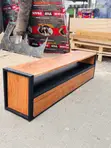 Wood TV Stand with Drawers - 2