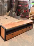 Wood TV Stand with Drawers - 3