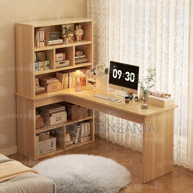 Woodstock Corner Desk with Bookshelf - Brand New - 1