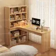 Woodstock Corner Desk with Bookshelf - Brand New - 1