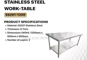 Stainless Steel Working Table 1.2m