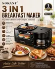 Brand New Sokany 3-in-1 Breakfast Maker - Model SK-145 - 2
