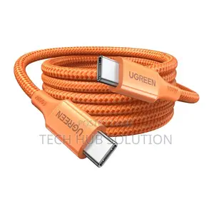 UGREEN L501 Kebo ya USB-C kwenda USB-C 60W ya Kuchaji Haraka Rangi ya Chungwa