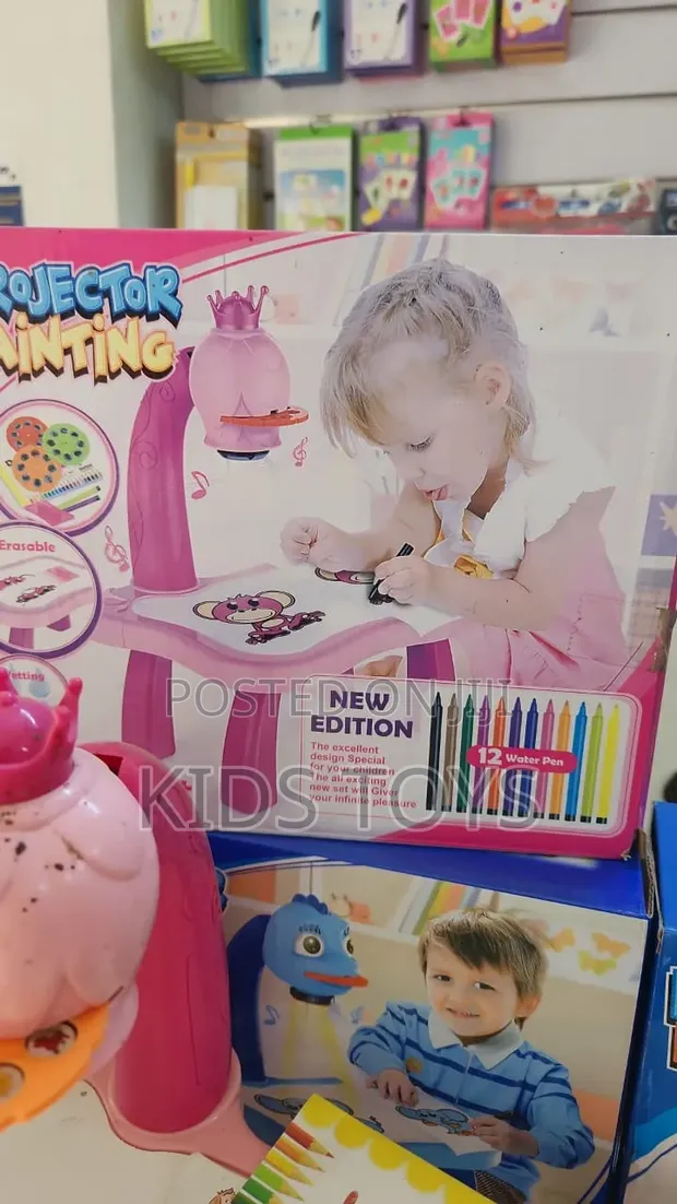 Kids Projector Painting and Drawing Toy Set - 1