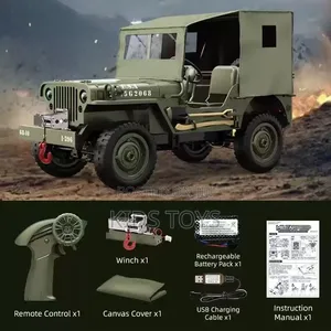 Military Upgraded RC Car - 1:10 Scale 4WD