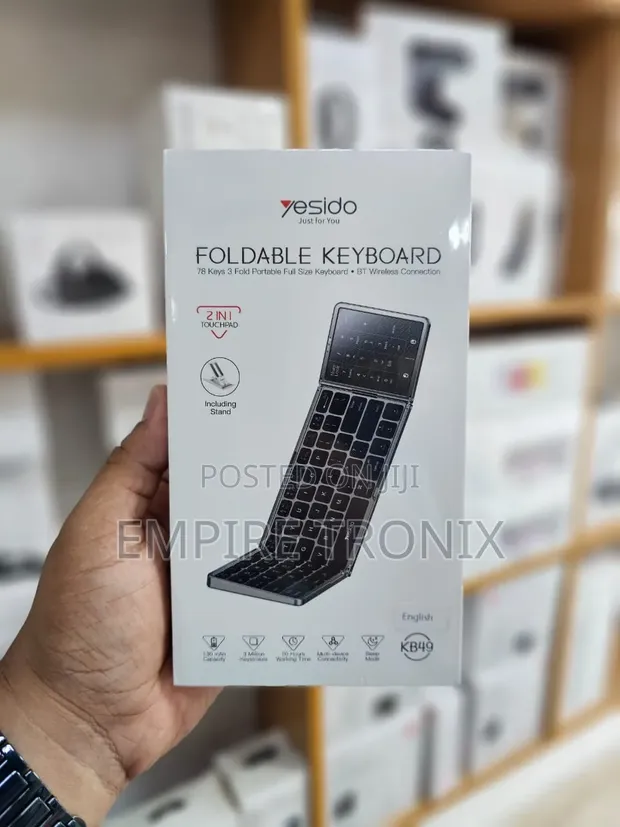 YESIDO KB49 Foldable Bluetooth Keyboard with Touchpad - 1