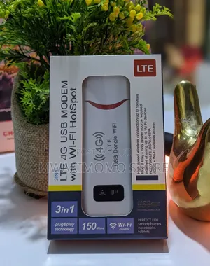 3-in-1 LTE 4G USB Modem with Wi-Fi Hotspot