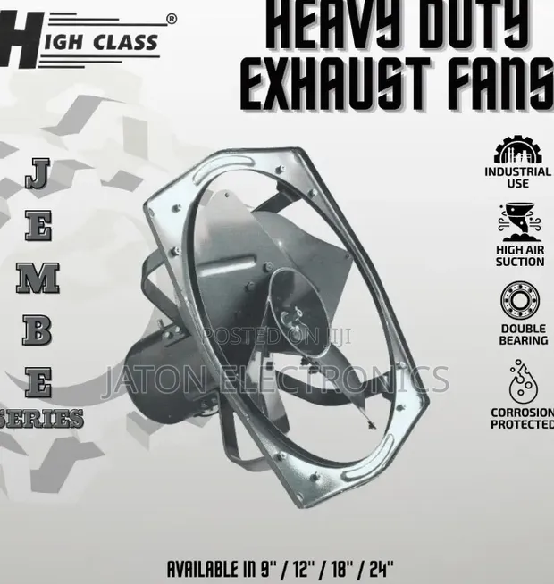 HighClass Heavy Duty Exhaust Fan 18" - 1