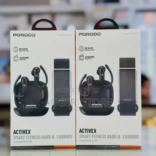 Porodo ActiveX 2-in-1 Kifuatiliaji cha Siha na Vipokezi - 1