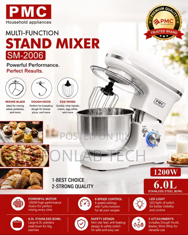 PMC Stand Mixer 6L 1200W - 1