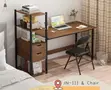 Wind Computer Desk - Steel and Wood - 2