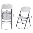 Heavy Duty Plastic Folding Chair with Iron Frame - 1