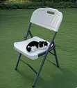Heavy Duty Plastic Folding Chair with Iron Frame - 2