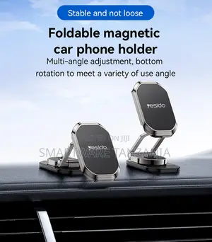 Yesido Magnetic Phone Holder, Mzunguko wa 360-Degree, Zinc Alloy