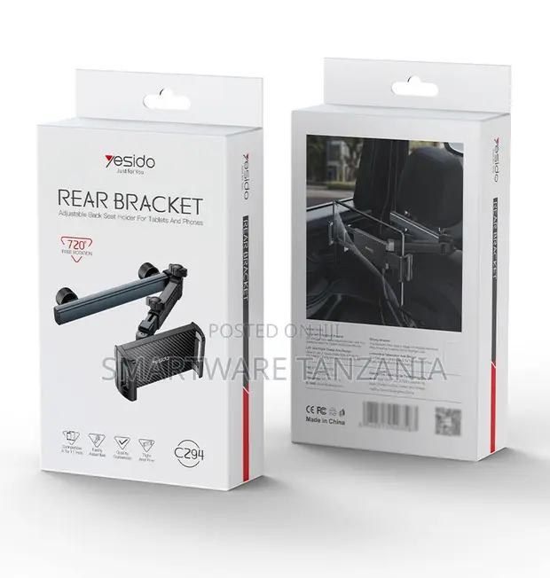 Yesido Bracket ya Kiti cha Nyuma Inayoweza Kurekebishwa kwa Kompyuta Kibao na Simu - 1