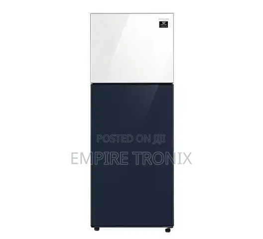Samsung 348L Bespoke Refrigerator White Navy Glass - 1