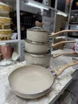 Modern Granite-Effect Cookware Set - 1