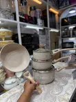 Modern Granite-Effect Cookware Set - 2