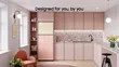 Samsung RT38CB66218CUT 393L Bespoke Refrigerator White Pink Glass - 2