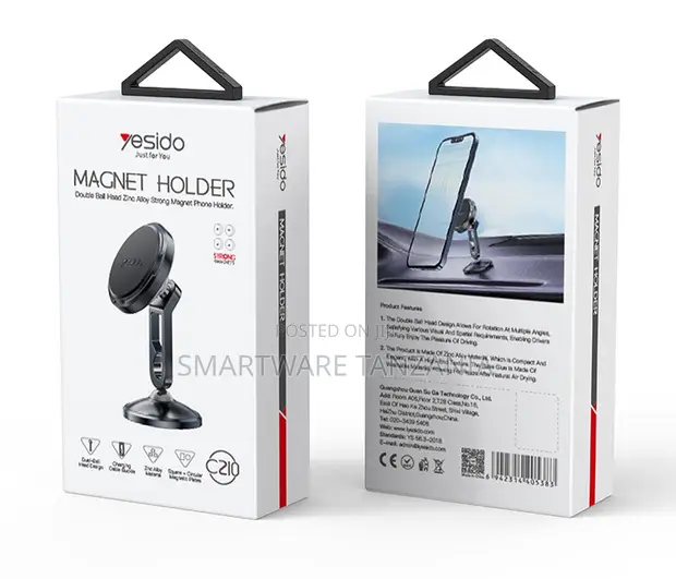 Yesido Magnet Holder Double Ball Head Zinc Alloy Phone Holder - 1