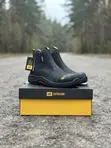 Men's Caterpillar Steel Toe Leather Slip-on Safety Boots - 3