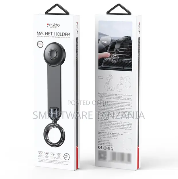 Yesido Magnetic Phone Holder with Suction Cup Arm - Adjustable - 1