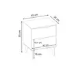Jaden Nightstand - Sandstone Deep Oud - 3