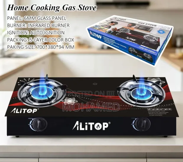 Alitop Home Cooking Gas Stove – 2 Burners - 1