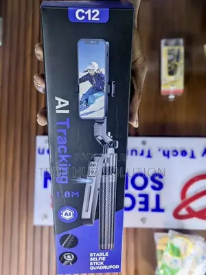 C12 AI Tracking Selfie Stick - Mpya Kabisa