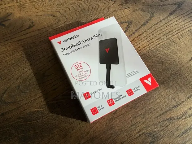 Verbatim SnapBack Ultra Slim Magnetic External SSD 512GB - 1