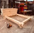 Simple Wood Bed Frame 6x6 - 1