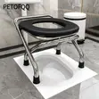 Foldable Stainless Steel Potty Seat/Chair - 2